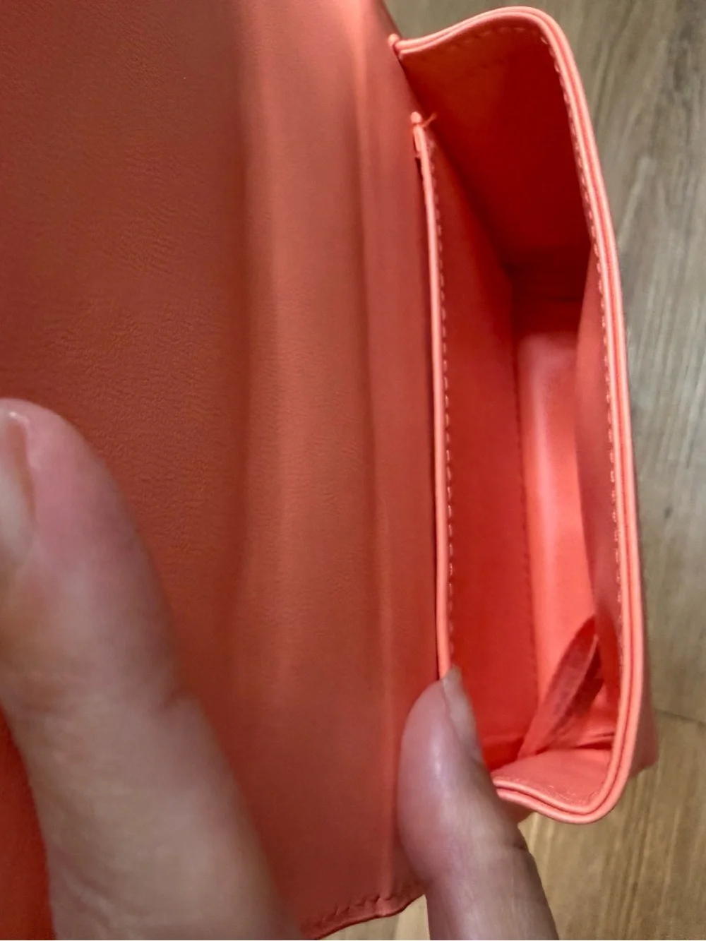CHANEL Coral Pink Beauté Makeup Pouch
